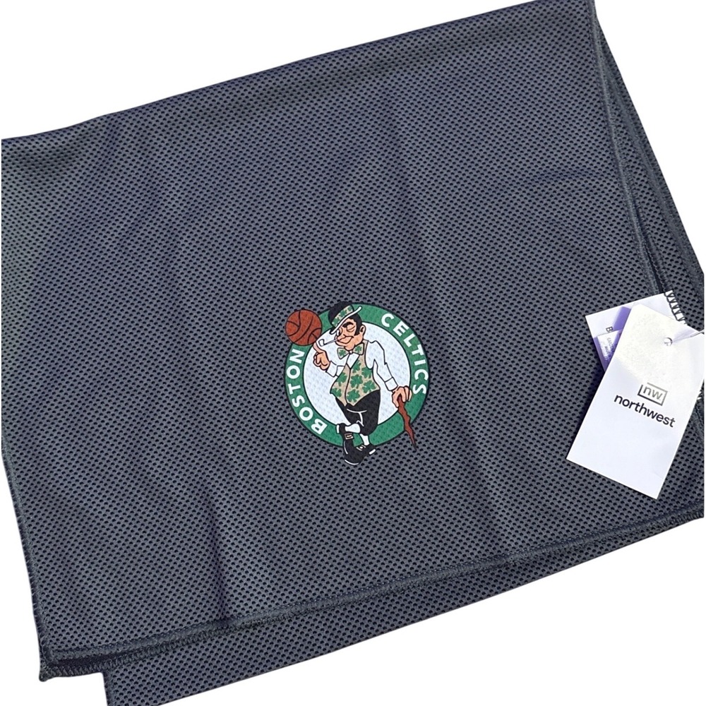 NEW Northwest Boston Celtics NBA Gray Mesh Scarf, 41"x12"